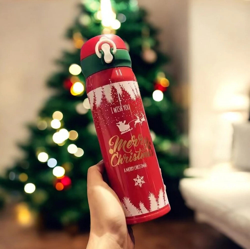 Kalėdinis termo butelis (500 ml, spalvų pasirinkimas)