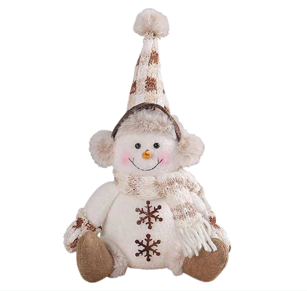 KALĖDINIS SNIEGO SENIS – 28 cm PLIUŠINĖ FIGŪRĖLĖ