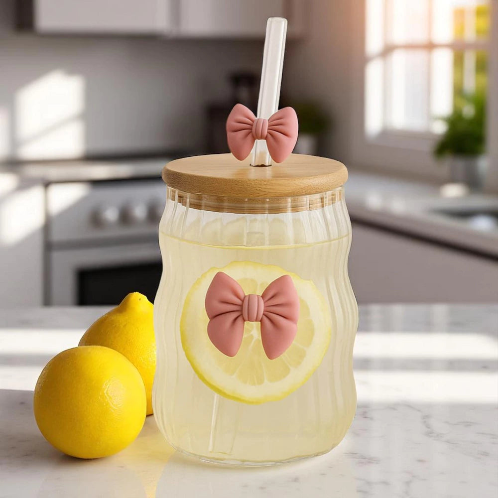 Stiklinė su banguotomis sienelėmis KASPINĖLIS ( 450 ml)