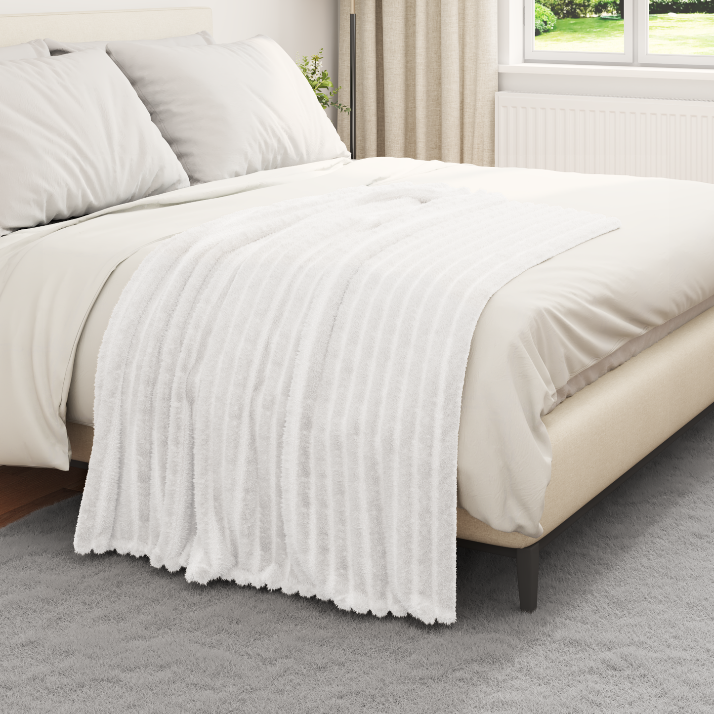 Apklotas Balta 150 x 130 cm Flysas
