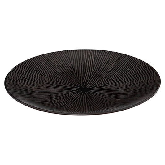 Juoda desertinė lėkštė, (Ø21 cm)