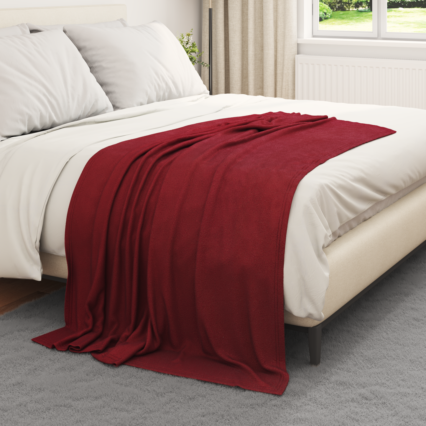 Mesti antklodės 6 pcs Bordo raudona 170 x 130 cm Flysas