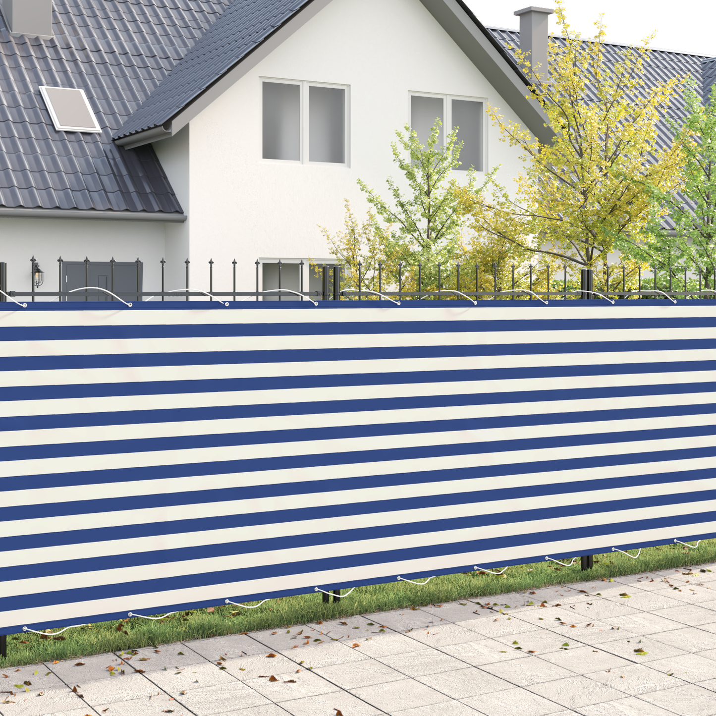 Balkono privatumo ekranas 180 x 700 cm Audinys su PU danga