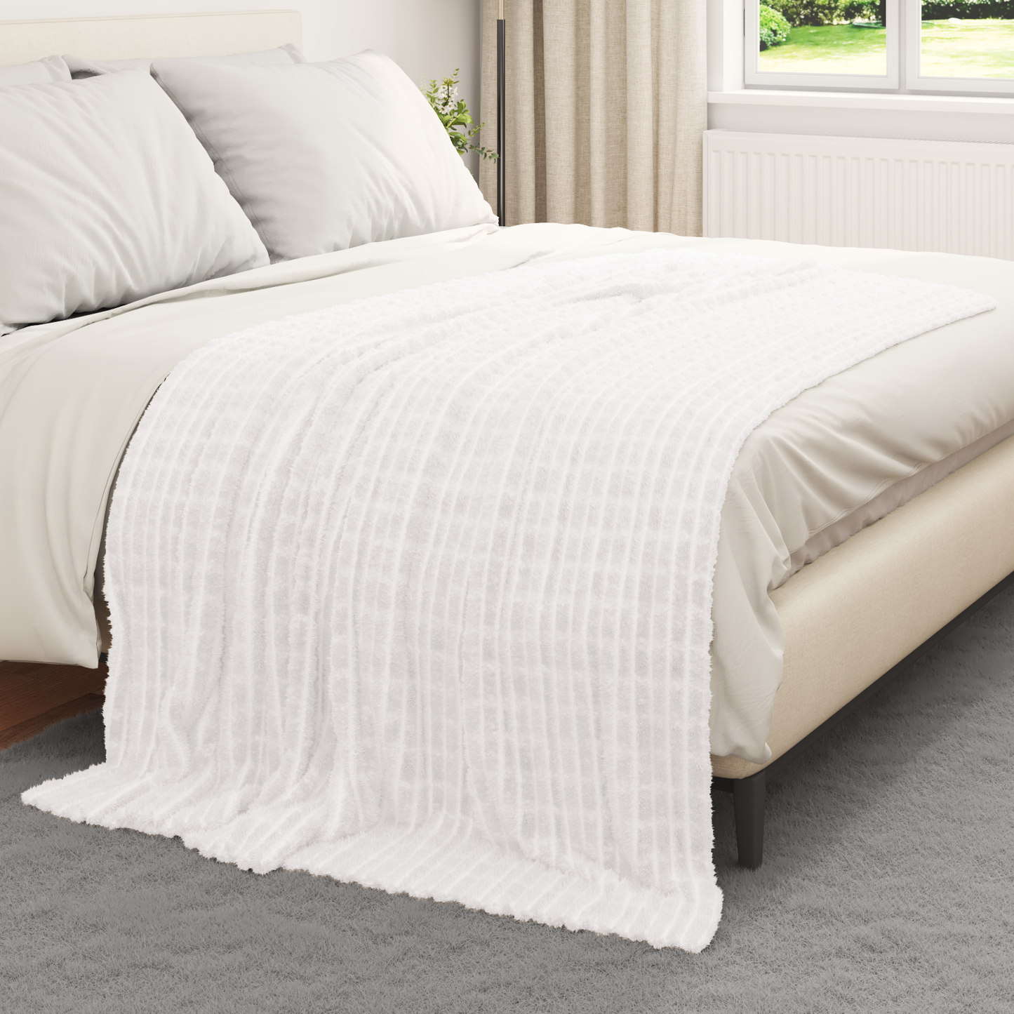 Apklotas Balta 200 x 150 cm Flysas