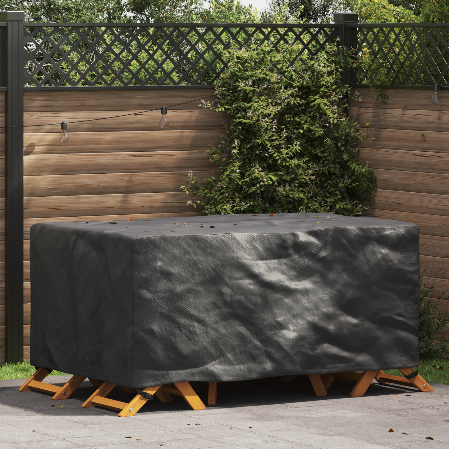 Lauko baldų uždangalas Juoda 172 x 113 x 73 cm 210D