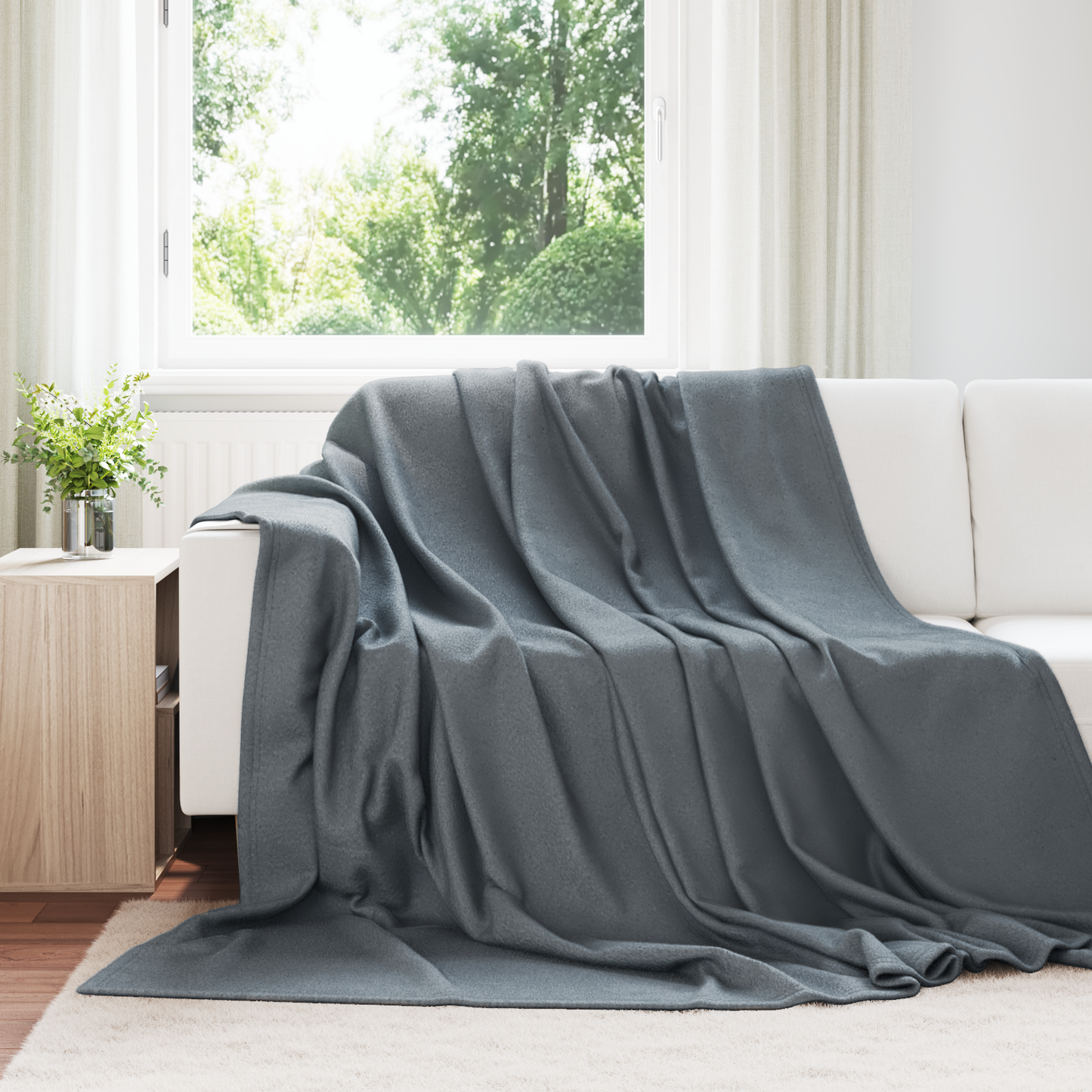 Apklotas Tamsiai pilka 240 x 220 cm Flysas
