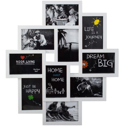 3D nuotraukų rėmelis, 10 dalių, daugiafunkcis ( Balta)