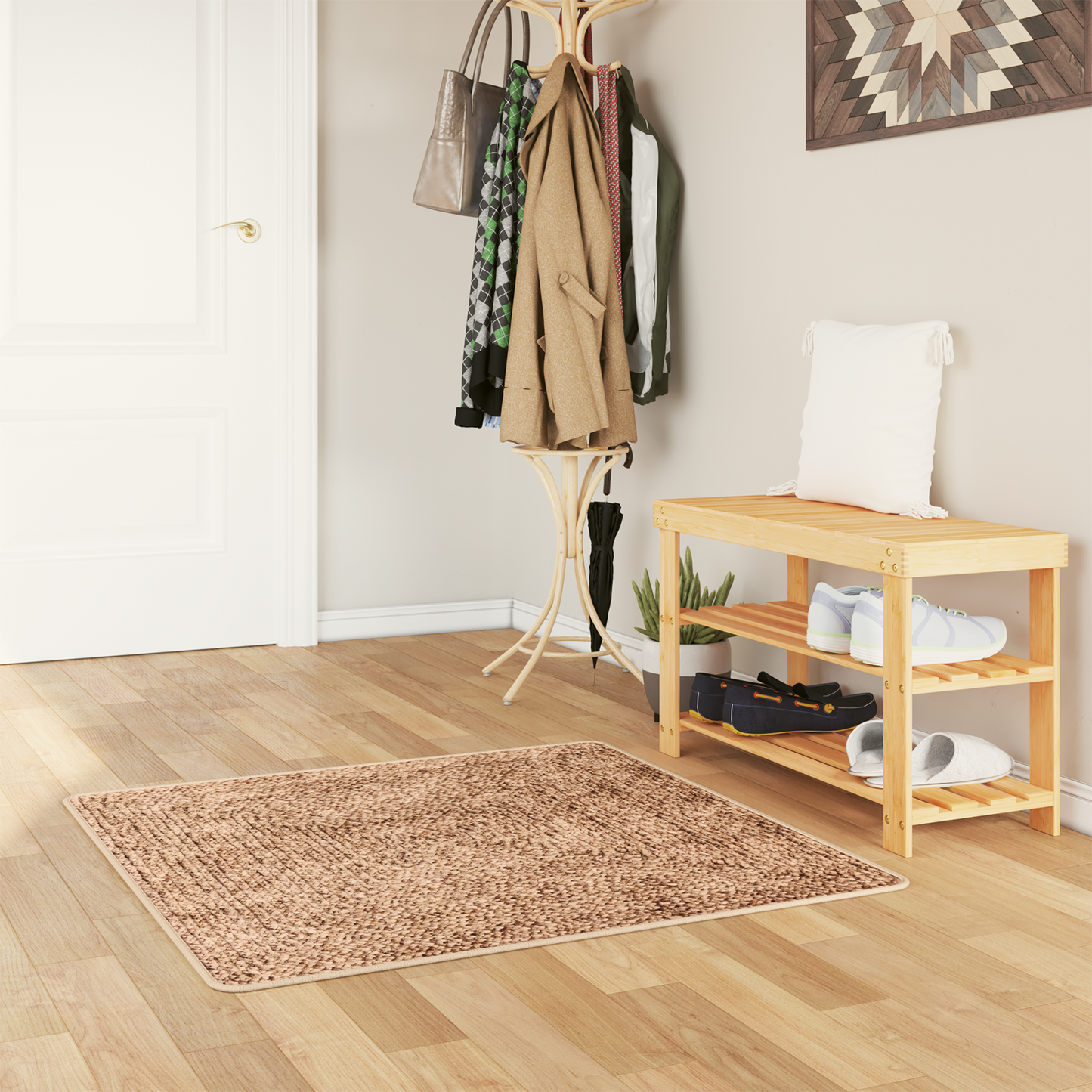 Kilimėlis MARSA Geltona 100 x 100 cm Poliesteris ir PVC