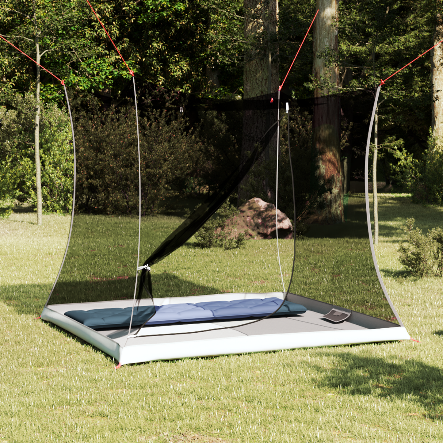 Vidinė palapinė Juoda 206 x 188 x 175 cm Tinklelis