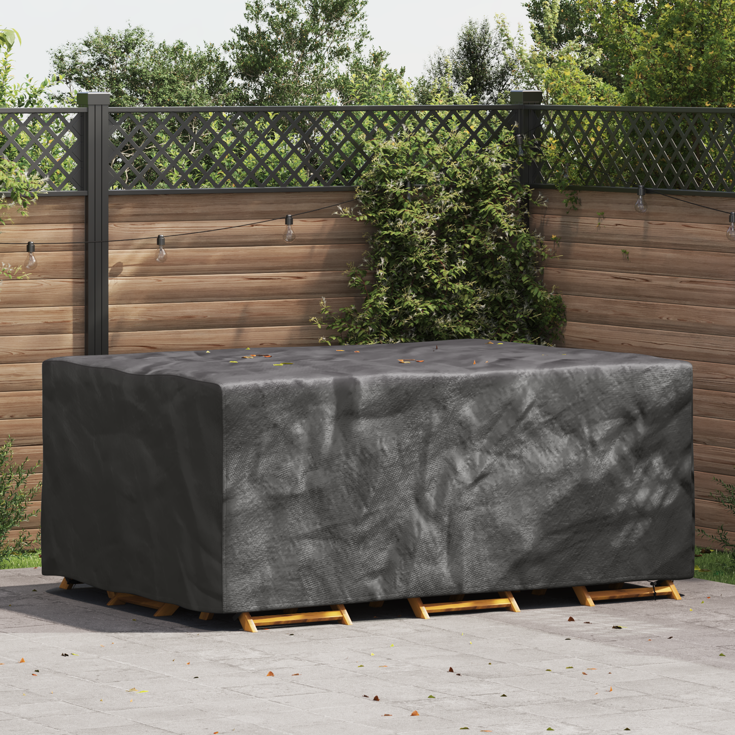 Lauko baldų uždangalas Juoda 230 x 165 x 80 cm 420D
