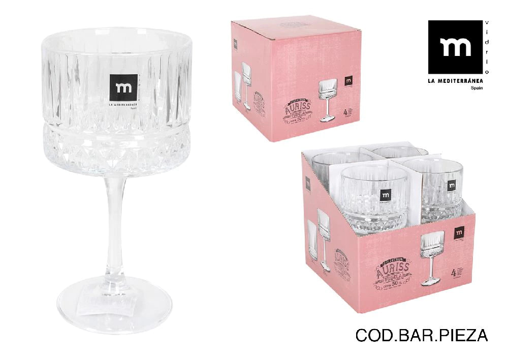 Taurė Auriss Tudela  (500 ml, 4 vnt.)