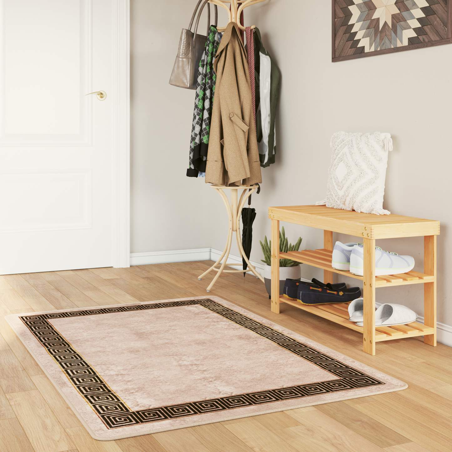Kilimėlis MARSA Juodas 80 x 200 cm Poliesteris ir PVC