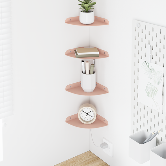 Plūduriuojanti lentyna su lentyna 4 pcs Rožinė 15 x 15 x 2 cm