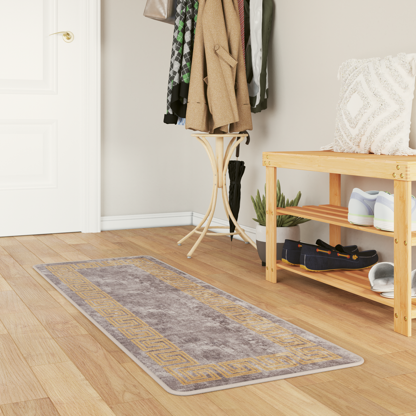 Kilimėlis MARSA Pilka 50 x 200 cm Poliesteris ir PVC