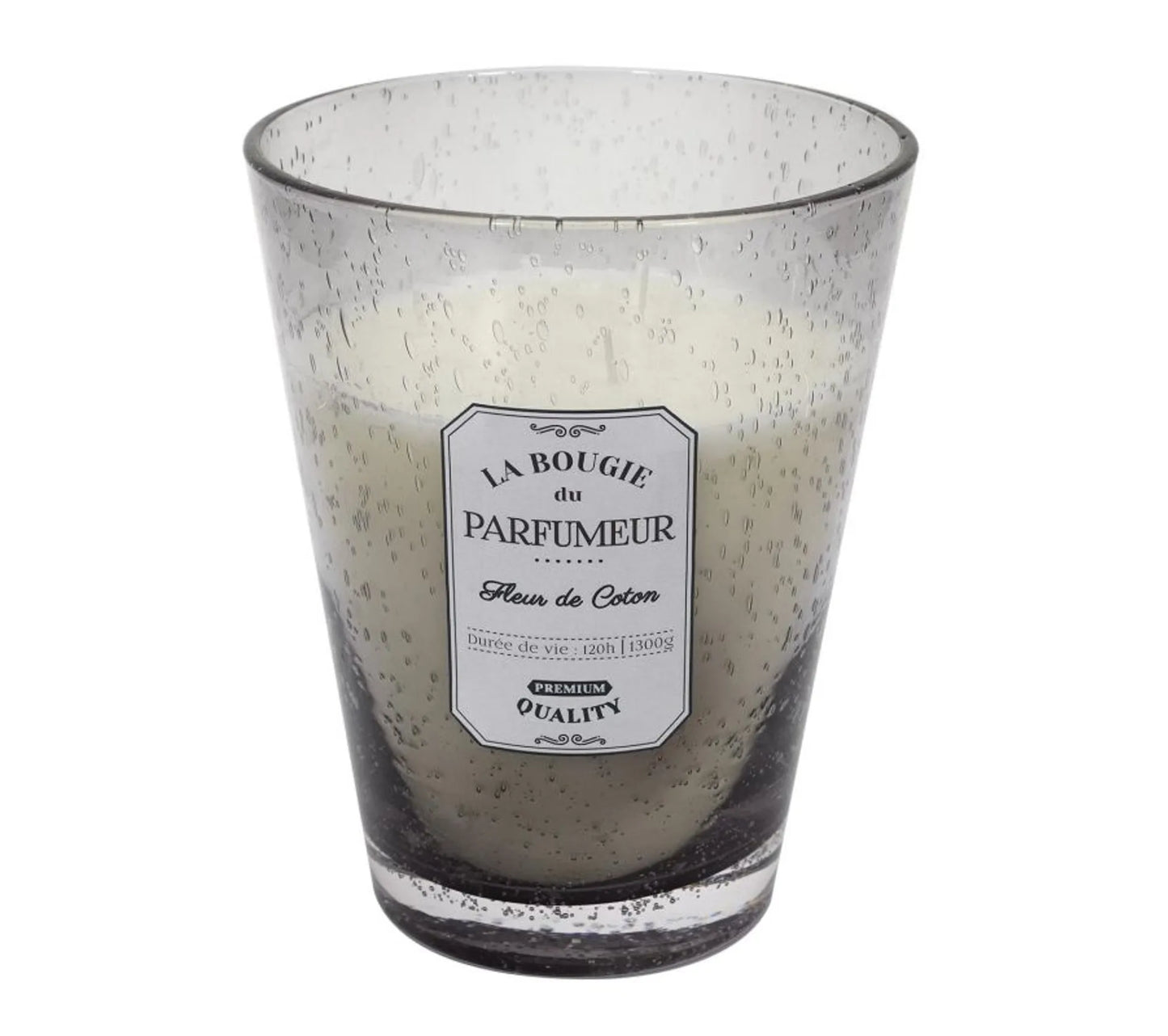 Kvapni burbulinė žvakė stikle HOME DECO CHARME (Pilka, Ø18,5 x 23 cm)