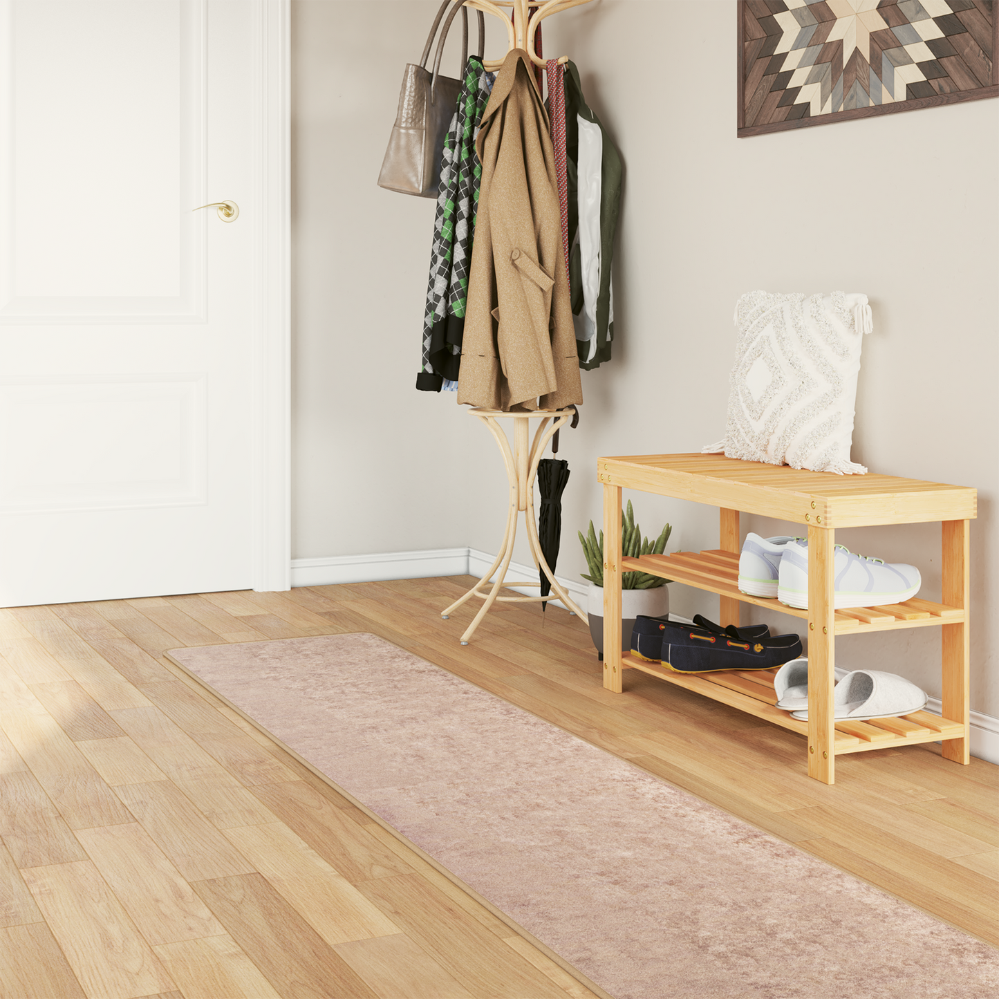 Kilimėlis MARSA Smėlio 50 x 350 cm Poliesteris ir PVC
