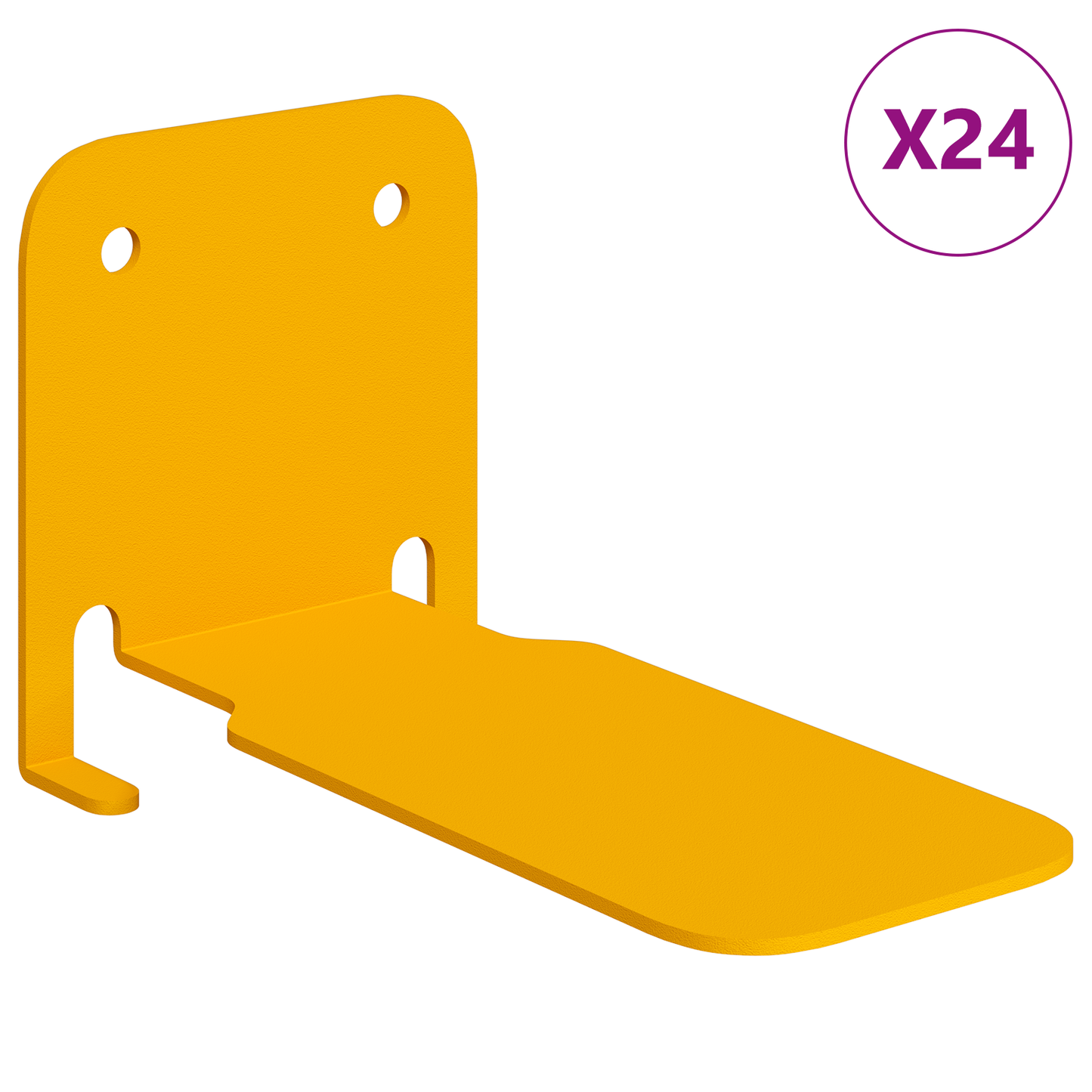 Plūduriuojanti lentyna 24 pcs Garučių geltona 6 x 10,8 x 6,6 cm