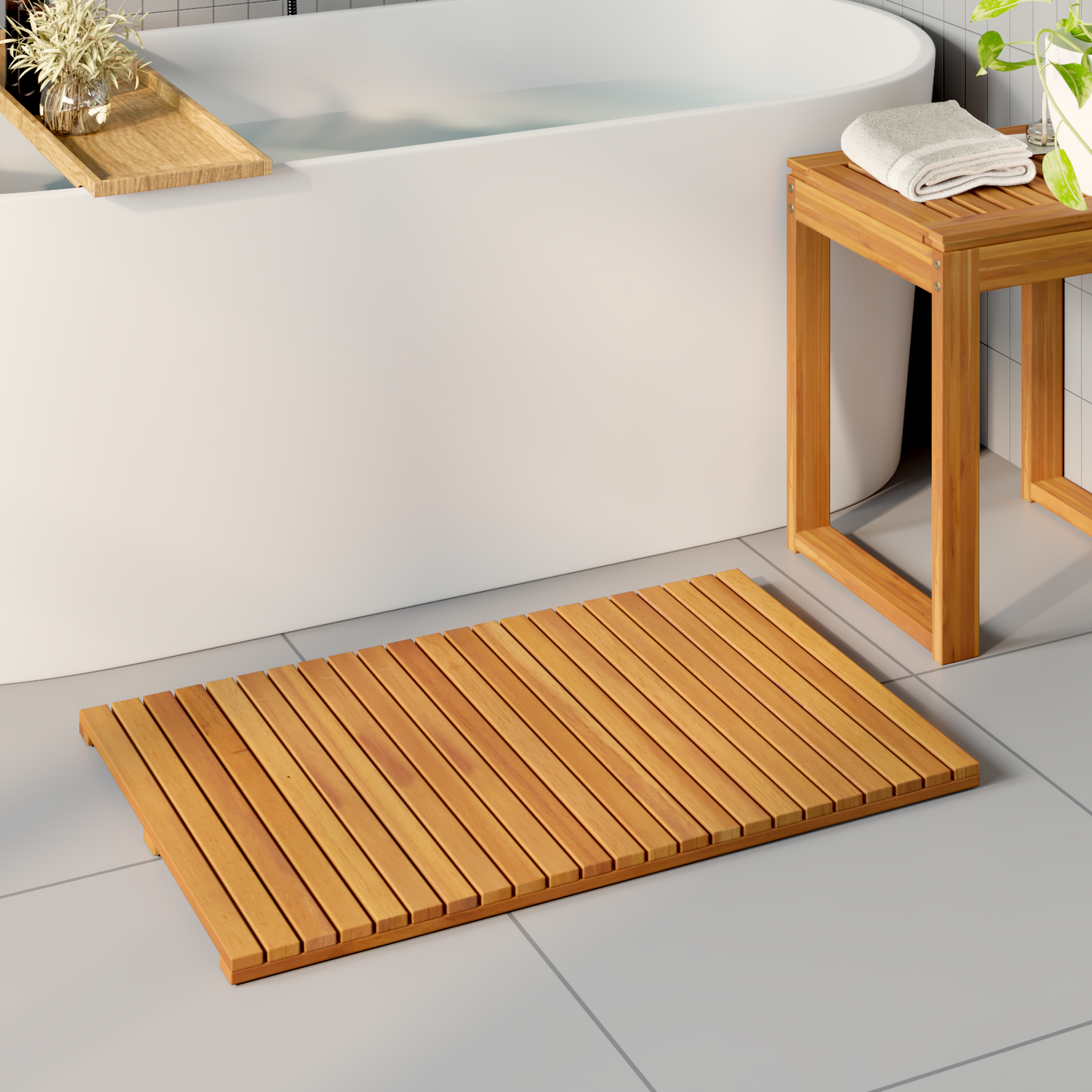 Badematte Paprastas Ruda 80 x 50 cm Medis