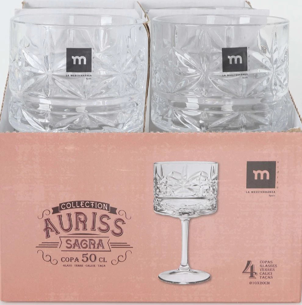 Auriss Sagra MD taurė (500 ml, 4 vnt.)
