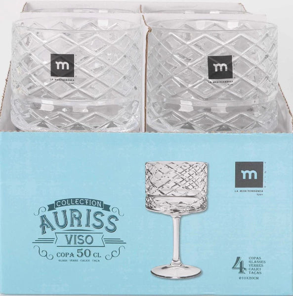 Taurė Auriss Viso (500 ml, 4 vnt.)