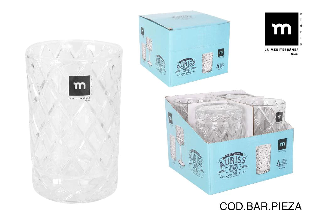 Stiklinė Auriss Viso MD (500 ml, 4 vnt.)
