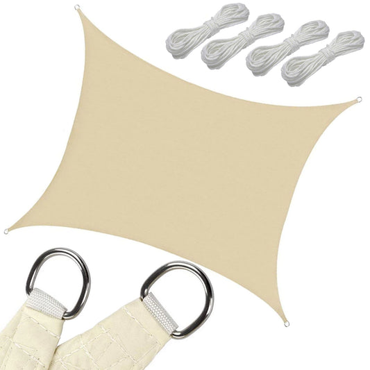 Sodo pavėsinės burė atspari vandeniui ir UV spinduliams (3x4 m) (Smėlio)