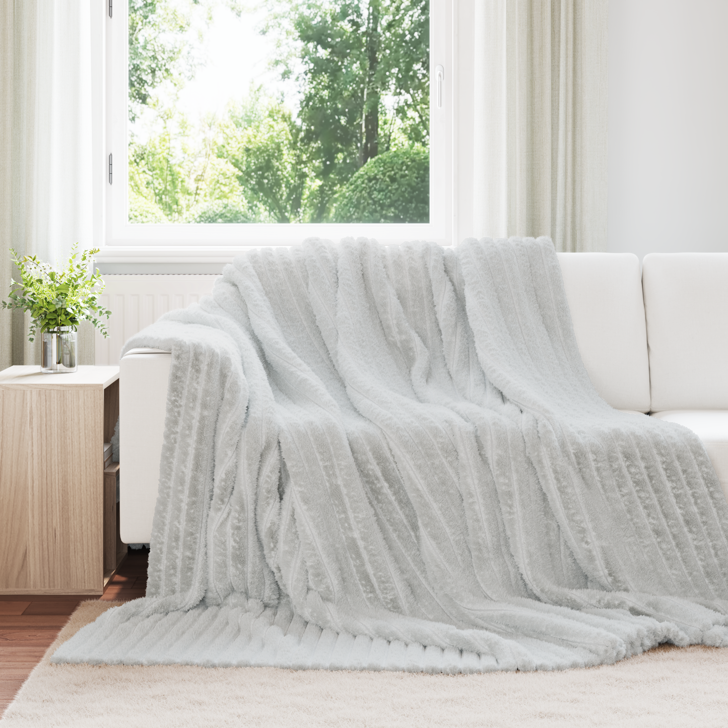 Apklotas Pilka 270 x 240 cm Flysas