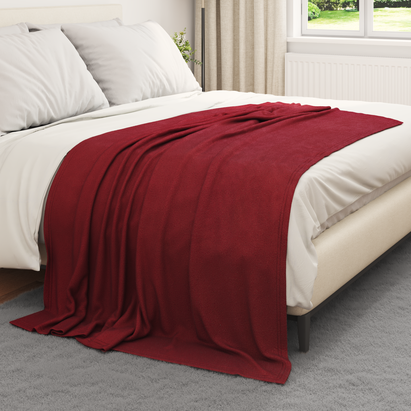 Mesti antklodės 24 pcs Bordo raudona 200 x 150 cm Flysas