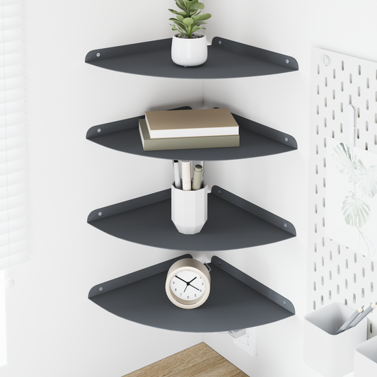 Plūduriuojanti lentyna 4 pcs Antracitas 30 x 30 x 2 cm