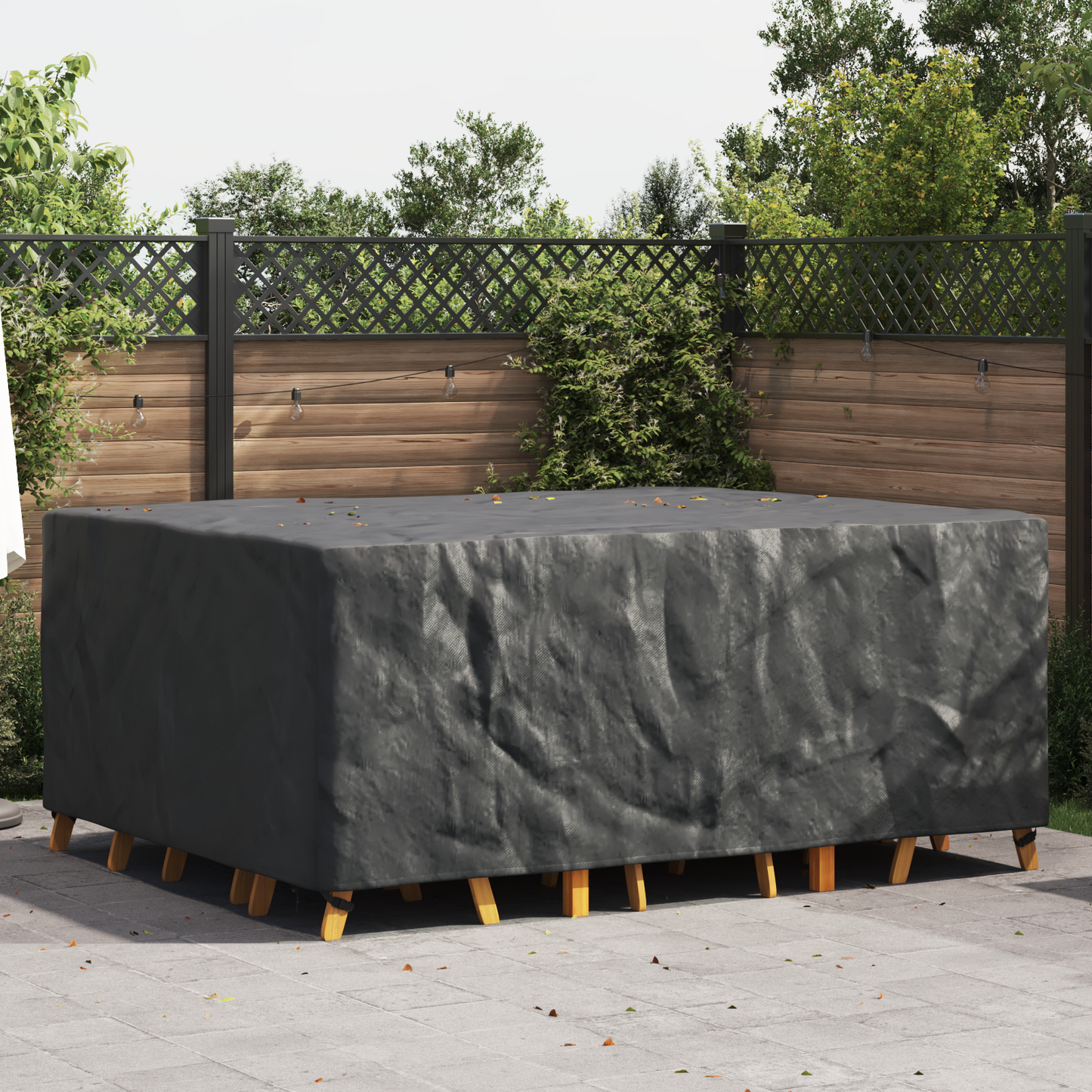 Lauko baldų uždangalas Juoda 240 x 190 x 90 cm 420D