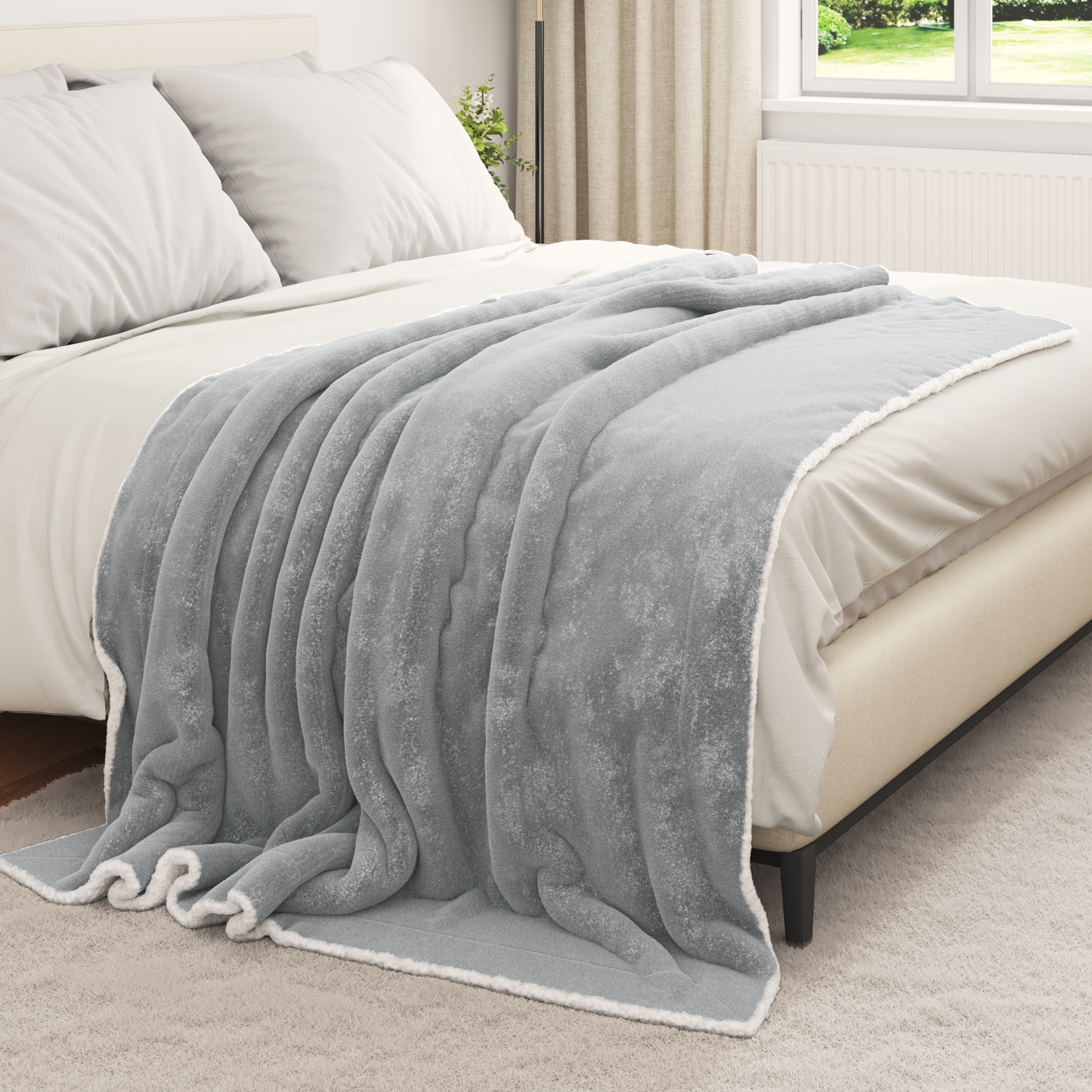 Apklotas Pilka 150 x 200 cm Flysas