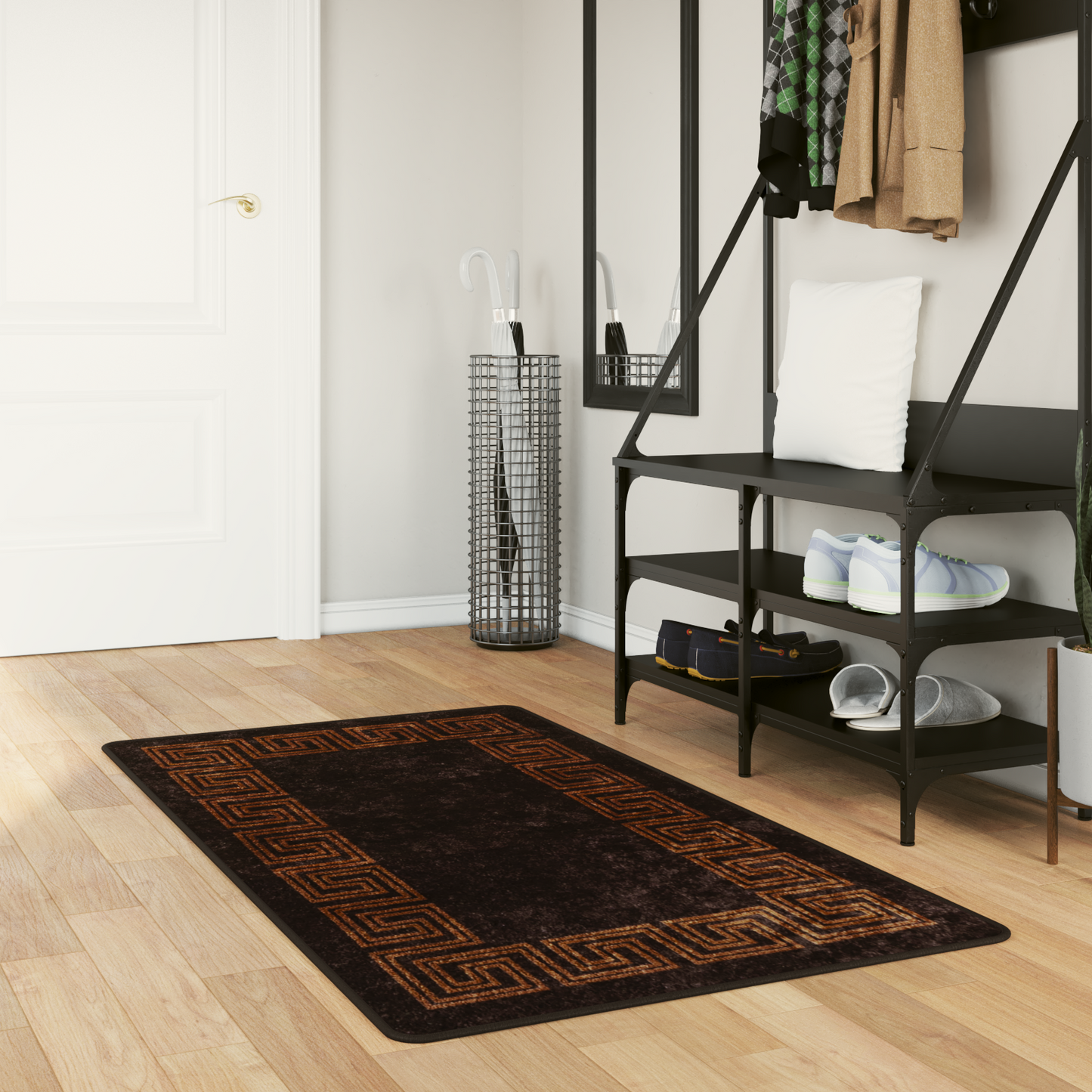 Kilimėlis MARSA Juodas 100 x 200 cm Poliesteris ir PVC
