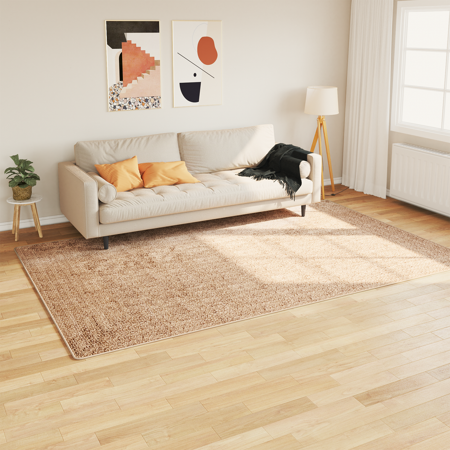 Kilimėlis MARSA Geltona 150 x 230 cm Poliesteris ir PVC