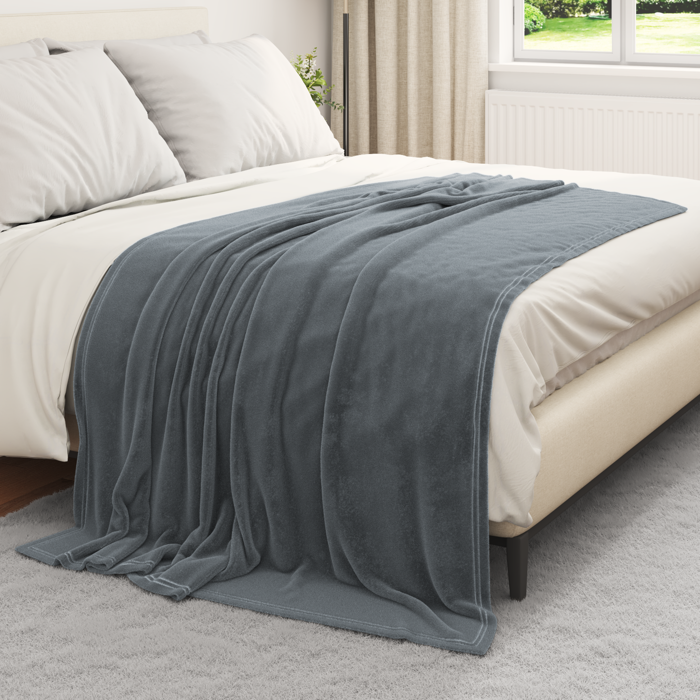 Mesti antklodės 6 pcs Tamsiai pilka 150 x 200 cm Flysas