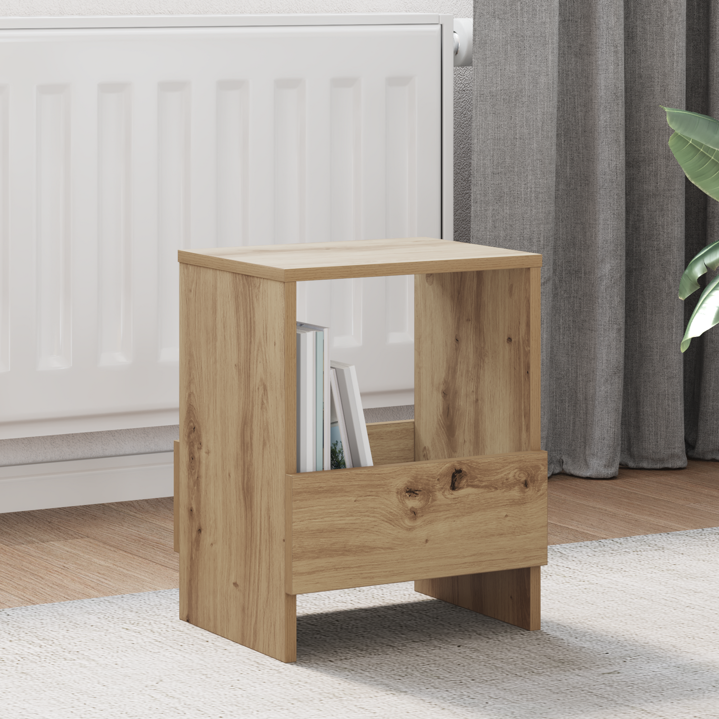 Žurnalų stovas 2 pcs Amatininkų ąžuolas 35 x 30 x 45 cm
