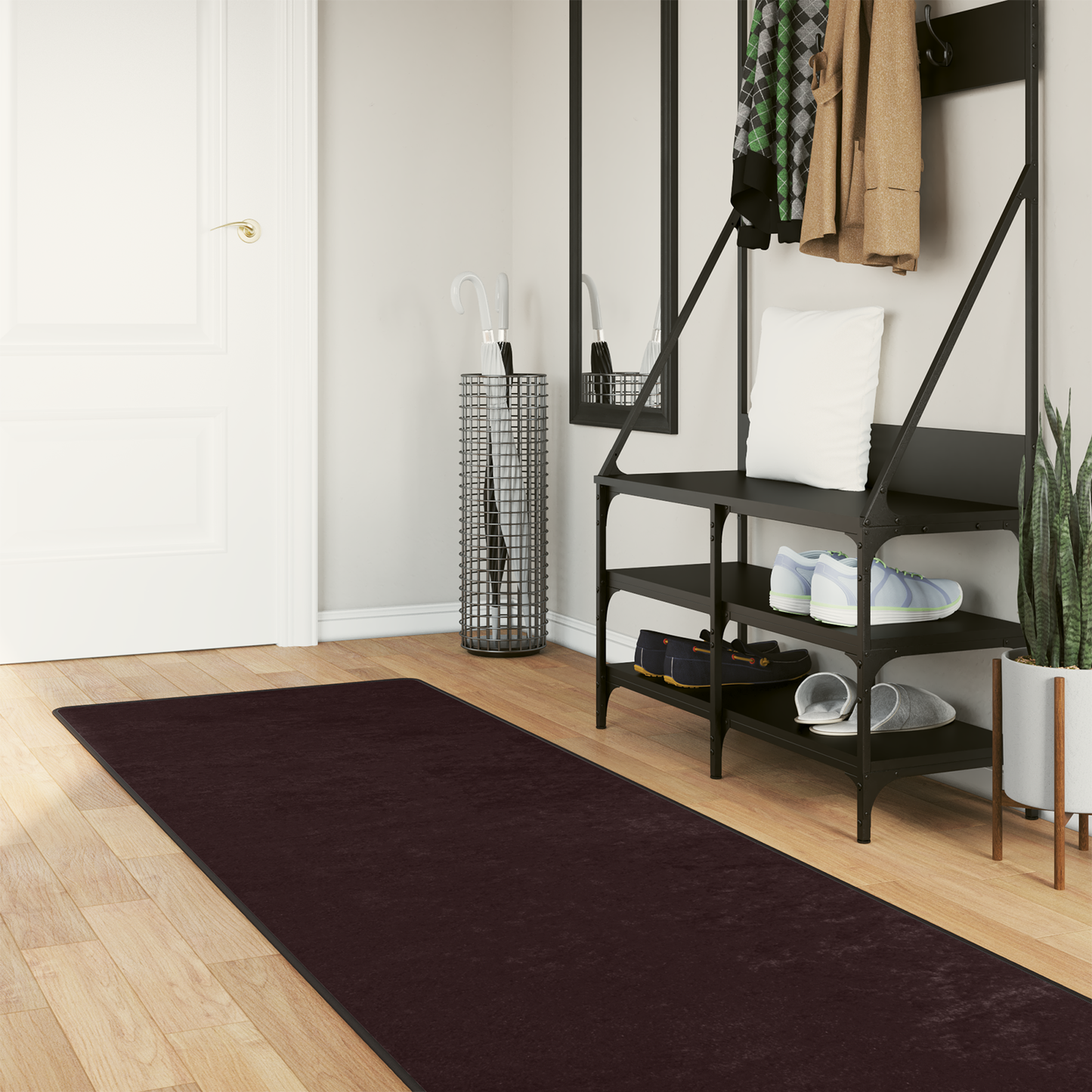 Kilimėlis MARSA Antracitas 400 x 80 cm Poliesteris ir PVC
