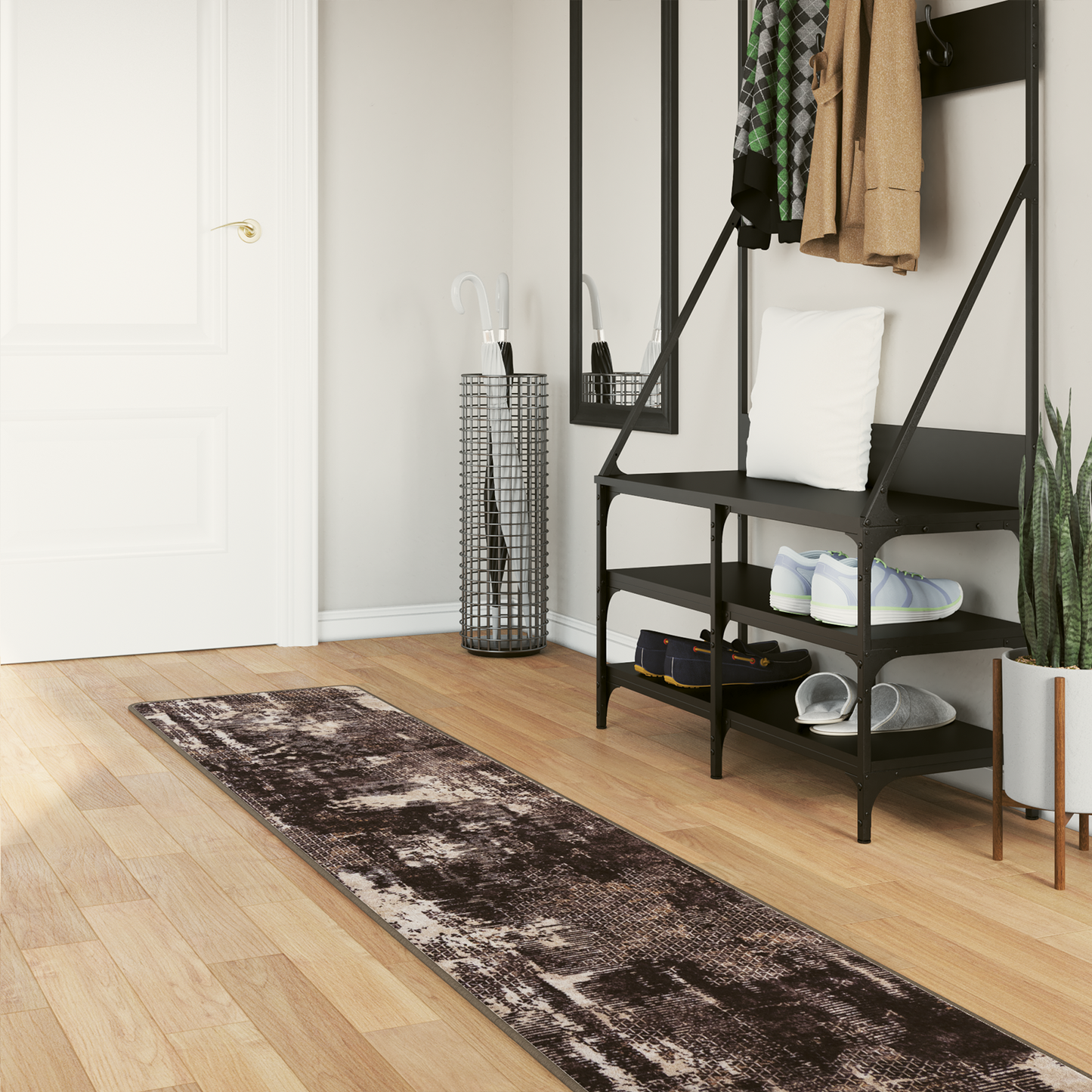 Kilimėlis MARSA Juodas 50 x 450 cm Poliesteris ir PVC