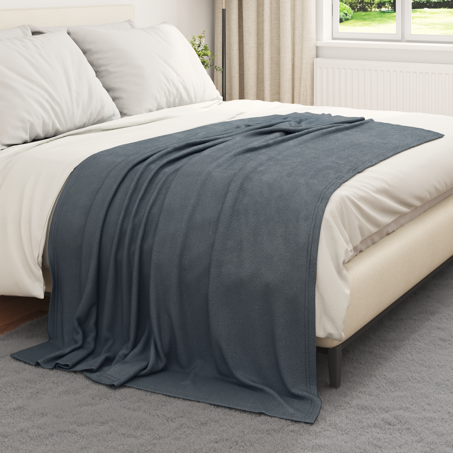 Apklotas Tamsiai pilka 200 x 150 cm Flysas