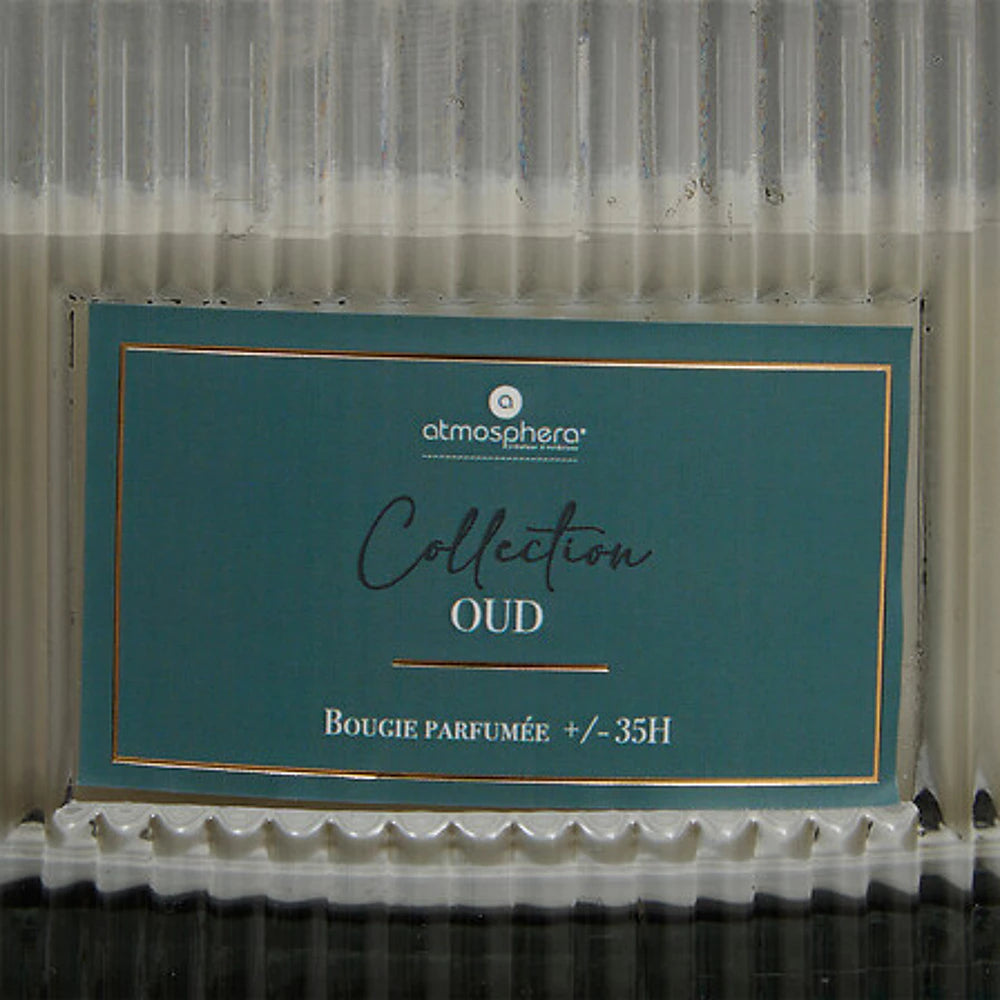 Kvapioji stiklinė žvakė „Albie Oud“ (Pilka)