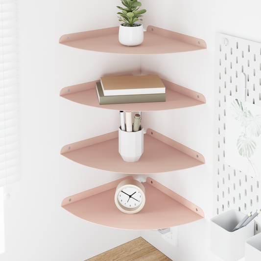 Plūduriuojanti lentyna su lentyna 4 pcs Rožinė 30 x 30 x 2 cm