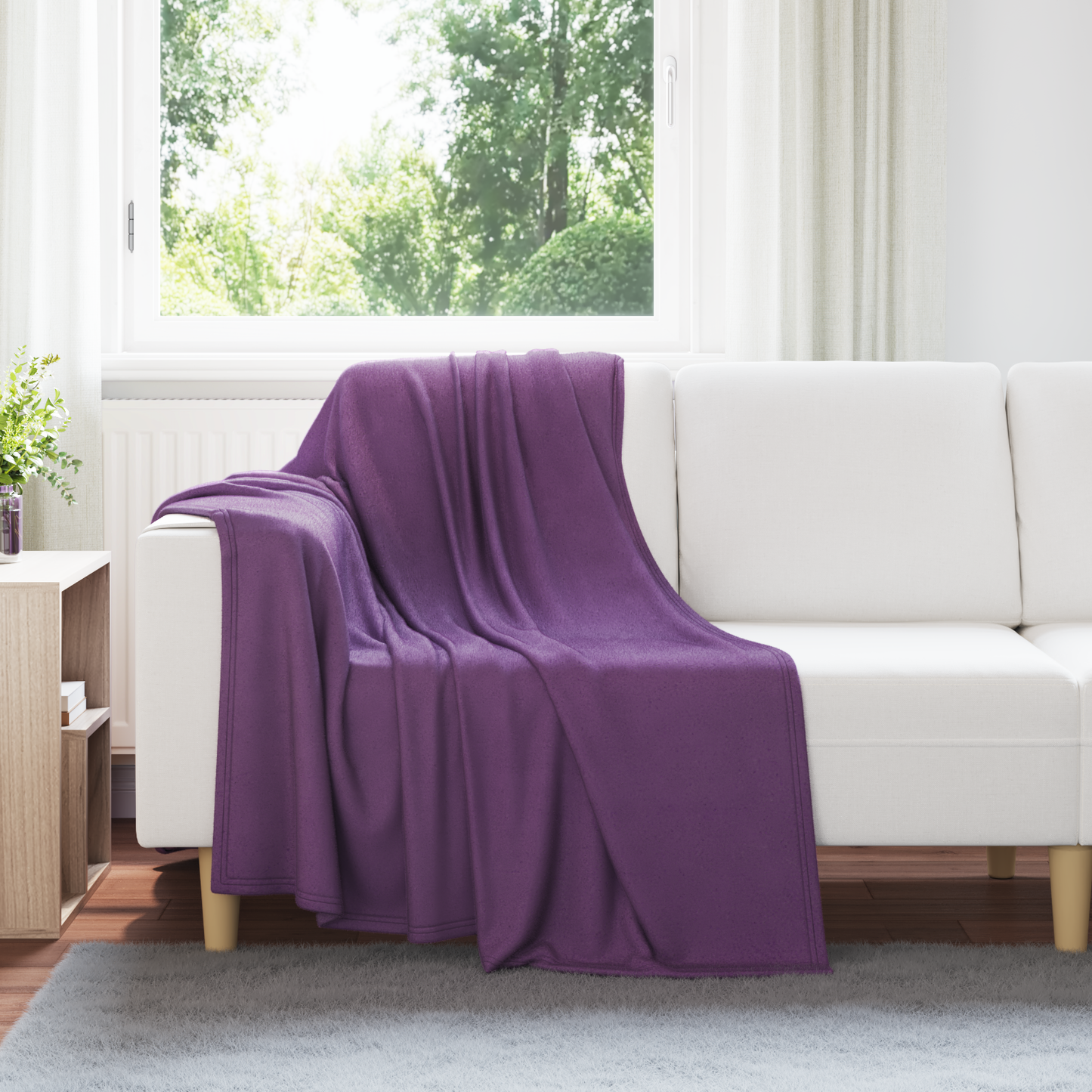Mesti antklodės 6 pcs Violetinė 170 x 130 cm Flysas