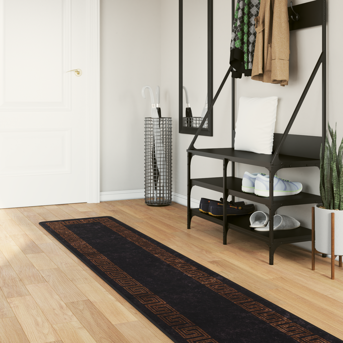 Kilimėlis MARSA Juodas 50 x 400 cm Poliesteris ir PVC