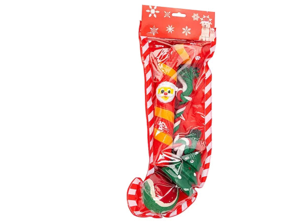 Kalėdinis šunų žaislų rinkinys (4 dalys)