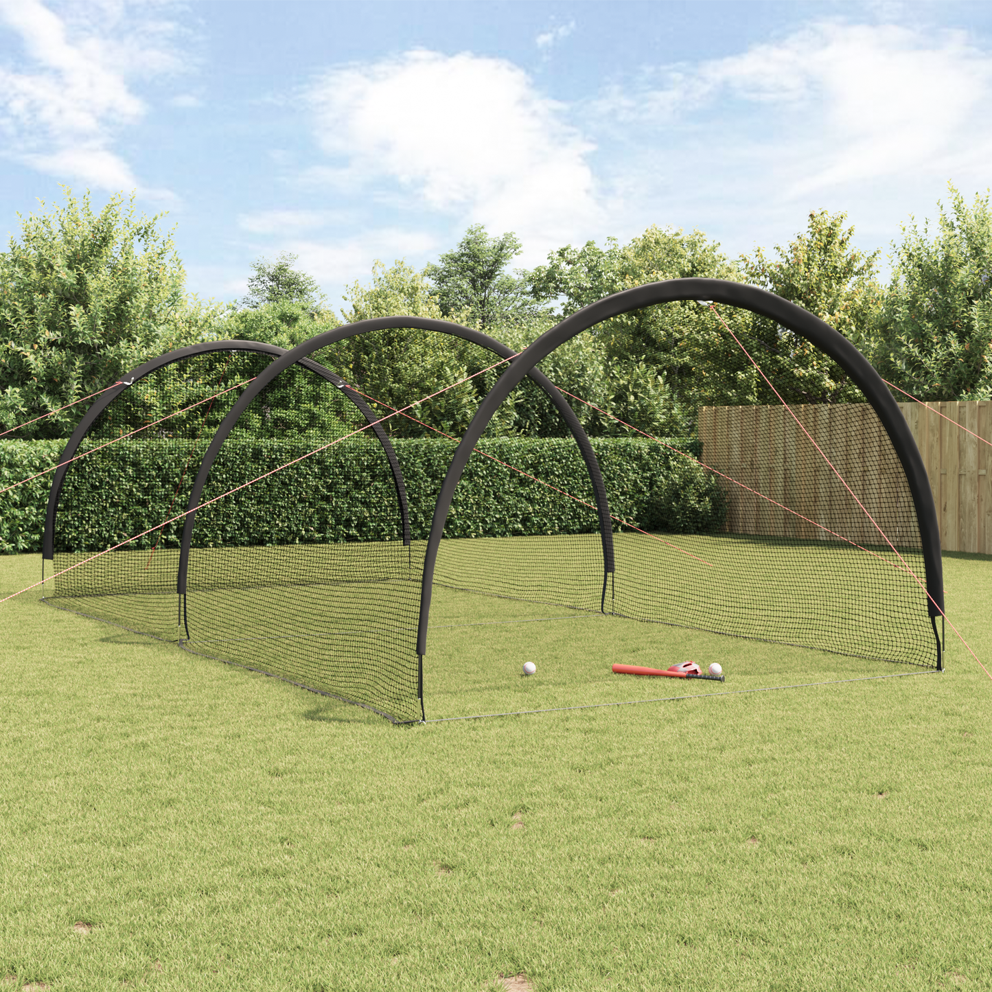 Beisbolas ir softbolas Juoda 702 x 369,5 x 243,5 cm Poliesteris
