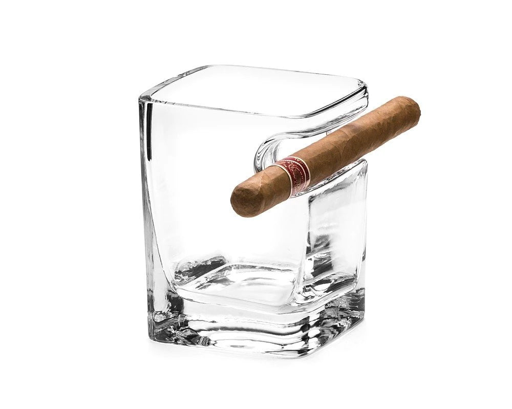Whiskey & Cigar Glass – taurė su vieta cigarui