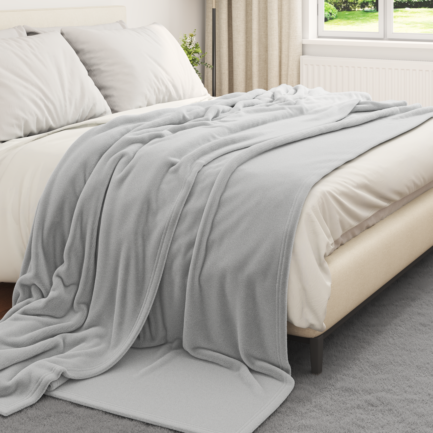 Apklotas Pilka 240 x 270 cm Flysas