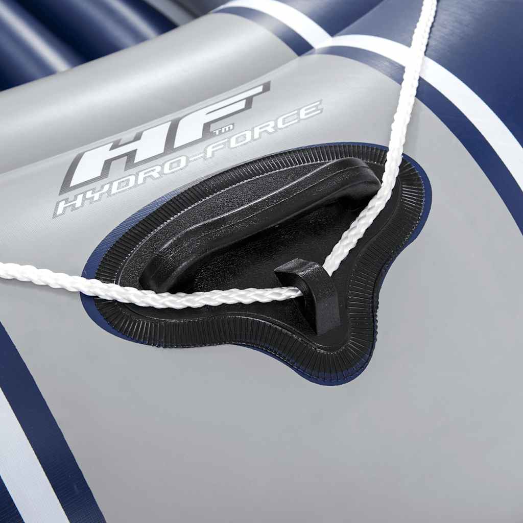 Hydro-Force Pripučiama valtis su pompa ir irklais, mėlyna