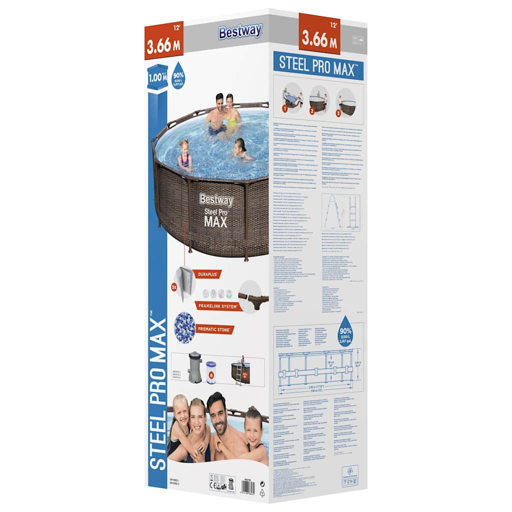 Steel Pro MAX Baseino rinkinys Deluxe Series, 366x100cm