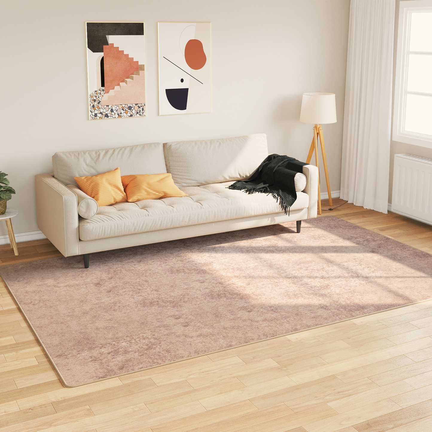 Kilimėlis MARSA Smėlio 150 x 230 cm Poliesteris ir PVC