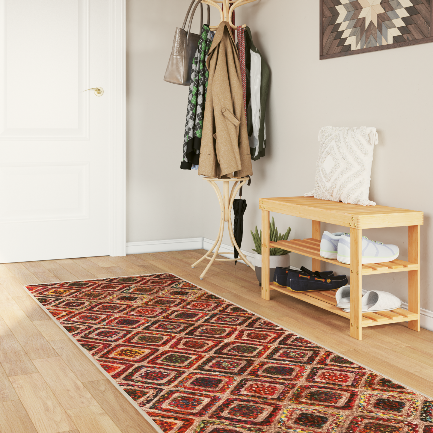 Kilimėlis MARSA Įvairiaspalvis 80 x 250 cm Poliesteris ir PVC